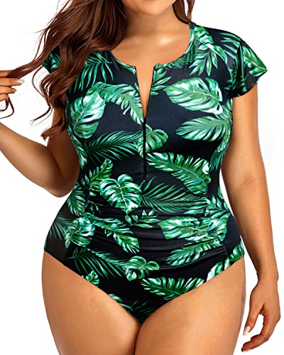 Holipick Women Two Piece Short Sleeve Rash Guard Cap Sleeve Bathing Suit  Zipper Swimsuit Bulid in Bra Swim Shirt : : Clothing, Shoes 