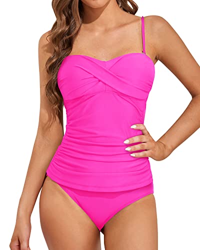 Holipick Two Piece Tankini Swimsuits for Women Tummy Control Bathing Suits  Ruffle Halter Tankini Top with Bikini Bottoms : : Clothing, Shoes